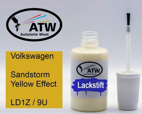 Volkswagen, Sandstorm Yellow Effect, LD1Z / 9U: 20ml Lackstift, von ATW Autoteile West.